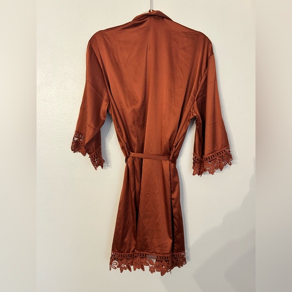 Satin Robe - Rust - Picture 4 of 4
